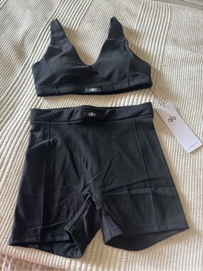 ALO Yoga Black Bike Shorts